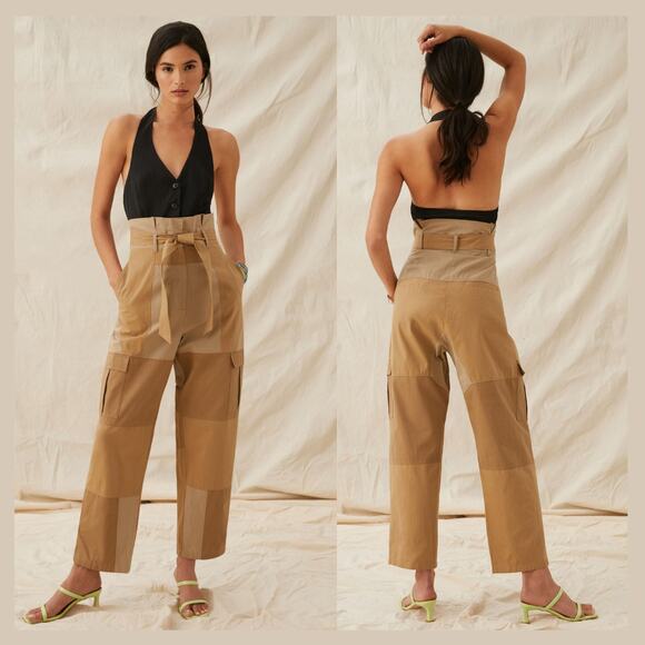 Mes Demoiselles Bendan Tie-Front Pants - New Size 4 - Picture 1 of 9